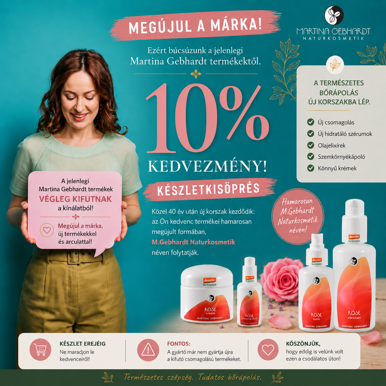 Búcsú a kedvenc Martina Gebhardt termékektől – most 10% kedvezménnyel!
